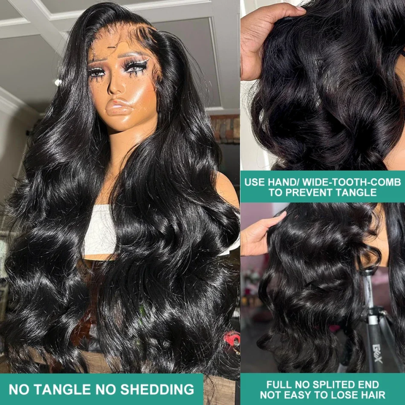 200 220 Density 13x4 13x6 40 Inch Lace Closure Wig Body Wave Lace Front 5x5 Gluless Transparent Human Hair Lace Frontal Wigs