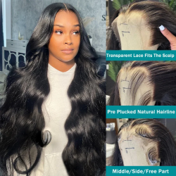 200 220 Density 13x4 13x6 40 Inch Lace Closure Wig Body Wave Lace Front 5x5 Gluless Transparent Human Hair Lace Frontal Wigs