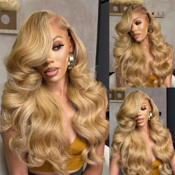 13x4 27 Honey Blonde Wig Human Hair 13x6 Hd Lace Frontal Wig 200 Density Body Wave Lace Front Wig Honey Blonde Human Hair Wigs