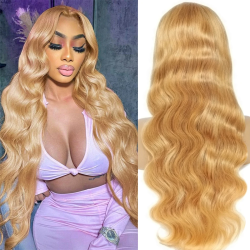 13x4 27 Honey Blonde Wig Human Hair 13x6 Hd Lace Frontal Wig 200 Density Body Wave Lace Front Wig Honey Blonde Human Hair Wigs