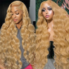13x4 27 Honey Blonde Wig Human Hair 13x6 Hd Lace Frontal Wig 200 Density Body Wave Lace Front Wig Honey Blonde Human Hair Wigs