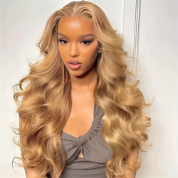 13x4 27 Honey Blonde Wig Human Hair 13x6 Hd Lace Frontal Wig 200 Density Body Wave Lace Front Wig Honey Blonde Human Hair Wigs