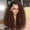 Deep Wave Frontal Wig 13x4 13x6 Hd Lace 30 Inch Chocolate Brown Curly Lace Front Human Hair Water Wave Brazilian Wigs For Women
