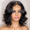 Loose Wave 5x5 Silk Base Full Lace Human Hair Wig Brazilian Remy Hair Short Pre Plucked Silk Top Full Lace Wig With Baby Hair