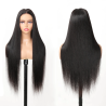 Silk Top Full Lace Human Hair Wig for Women, Silky Straight, Transparent Lace, Black Remy Hair, Silk Base, Pre Plucked, Glueless