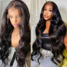 Body Wave 5x5 Silk Base Full Lace Human Hair Wig Malaysian Remy Hair Pre Plucked Silk Top Full Lace Wig With Baby Hair 180%