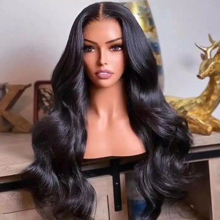 Body Wave 5x5 Silk Base Full Lace Human Hair Wig Malaysian Remy Hair Pre Plucked Silk Top Full Lace Wig With Baby Hair 180%