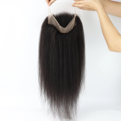 Full HD Lace Wig for Women Yaki Straight 150% Density Real Remy Human Hair Wig Invisible Lace Pre Plucked Soft Breathable