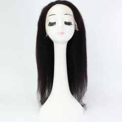 Full HD Lace Wig for Women Yaki Straight 150% Density Real Remy Human Hair Wig Invisible Lace Pre Plucked Soft Breathable