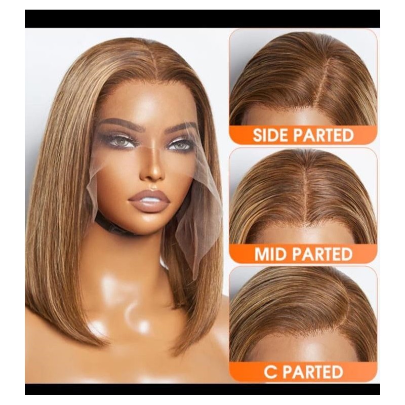 13×4 Glueless Piano Bone Straight Body, Wave Wig  – 14 Inches, 16 Inches