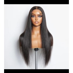 4×4 Bob Bone Straight Wig – Natural Color (16 Inches)
