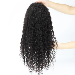 150% Density HD Full Lace Wig for Women Deep Curly Real Human Hair Lace Wig Bleached Knots with Baby Hair Natural Hairline