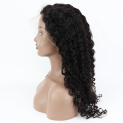 150% Density HD Full Lace Wig for Women Deep Curly Real Human Hair Lace Wig Bleached Knots with Baby Hair Natural Hairline