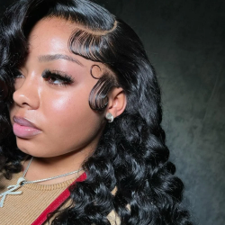 Loose Wave Curly 100% Human Hair Wigs 15A Super Double Drawn 13x6 Real HD Lace Frontal Glueless Wigs Natural Hairlines For Women