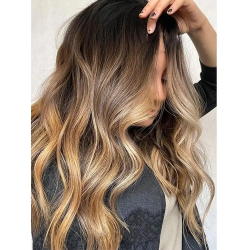 Glueless 28“ Highlight Brown Wave 5x5 Silk Base Jewish Human Hair Wig Baby Hair HD Lace European Hair Preplucked Daily