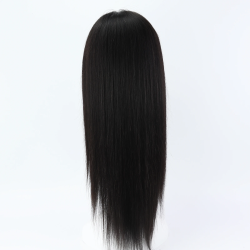 6"x6" Silk Top Human Hair Wig Natural Straight RealVirgin European Human Hair Glueless Wig for Women Soft Breathable Elastic Net