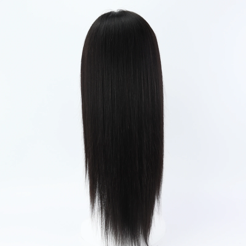 6"x6" Silk Top Human Hair Wig Natural Straight RealVirgin European Human Hair Glueless Wig for Women Soft Breathable Elastic Net