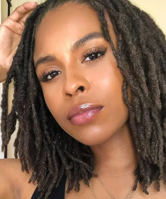 Handmade Permanent Locs Thickness Dreadlock Extensions Soft 100% Human Hair Locs Extensions Natural Black For Women Men Full